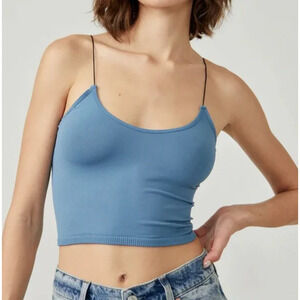 NWT Free People Skinny Strap Seamless Brami in Color Jeans Size XS/S